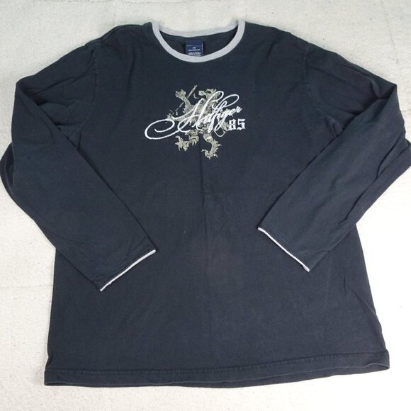 Tommy Hilfiger Black L/S Shirt Large - Picture 1 of 5